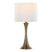Lenuxe - 24" Metal Table Lamp (Set of 2) - White And Bronze