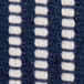 Round - Pouf - White And Blue