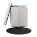 Lindsey - Storage Ottoman - Beige