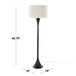 Lenuxe - 65" Metal Floor Lamp