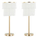 Fringe - 25" Metal Buffet Lamp (Set of 2)
