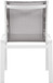 Nizuc - Outdoor Patio Dining Chair With White Frame (Set of 2)