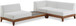 Rio - 3 Piece Modular Sectional - Off White