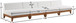 Rio - 4 Seat Modular Armless Sofa - Off White