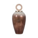 Glass 21" Vase Round Resin Topper - Copper