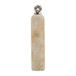 Glass Vase With Pinwheel Top 22" - Ivory / Beige