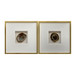 24" x 24" Silver Agate Shadow Box 2 / A Wall Decor (Set of 2) - Multi