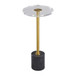 21" Elisia Acrylic And Marble Accent Table - Gold