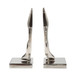9" Orleans Plane Bookends (Set of 2) - Silver
