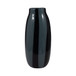 14" Cahan Large Striped Vase - Black
