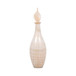 23" Meira Leaf Topper Glass Bottle - Ivory / Beige