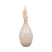 18" Meira Leaf Topper Glass Bottle - Ivory / Beige