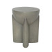 19" Contemporary Accent Table Concrete - Dark Gray
