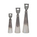15" / 19" / 22" Zelina Bottles (Set of 3) - Gun Metal