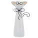 Ceramic Cat With Glasses 8" - Beige