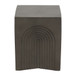 Arches In Square Accent Table - Dark