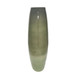 31" Curved Glass Vase Green Mercury Ombre - Multi