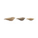 12 / 15 / 18" Padua Leaf Bowls (Set of 3) - Gold