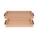 Beaded Handle Trays (Set of 2) - Ivory