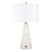 26" Laurel Alabaster Table Lamp - White