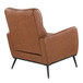 Casper - Lounger - Black Metal And Camel Faux Leather