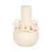 12" Antigua Medium Ring Vase - White