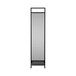 Standing Mirror With Hooks 63" - Black
