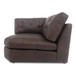 Thurlow - Leather Corner Chair - Espresso Brown