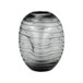 Glass Pinched Vase 8" - Smoke