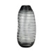 Glass Pinched Vase 12" - Smoke