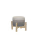Ceramic Planter With Wood Stand Mix 6" - Beige Mix