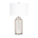 Glass 28" Metallic Table Lamp - Silver