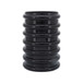 Glass Scallop Vase 9" - Black