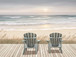 Boardwalk Sunset By Amber Sterling - Light Blue
