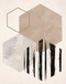 Hexagonal Display I By Daniela Santiago - Beige