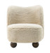 Ball-Foot Accent Chair - Ivory