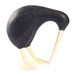Kiwi Bird With Natural Legs - Black