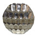 Metal 17" Oval Vase - Silver
