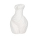 11" Curvy Ribbed Sculpture - White