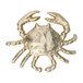 Metal 9" Crab Deco - Champagne