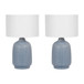 Ceramic 19" Table Lamp (Set of 2) - Light Blue