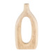 Wood Cut-out Vase 14" - Natural