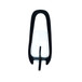 Glass Lantern With Wood Handle 18" - Black