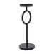 Metal Ring Candle Holder 13" - Black