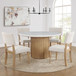 Colvin - 5 Piece Round Marble Set - Brown