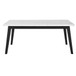 Vida Black - Marble Top Dining Table - White