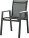 Nizuc - Outdoor Patio Dining Arm Chair With Gray Frame (Set of 2)