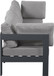 Nizuc - Outdoor Patio 4 Seat Modular Sofa With Gray Frame