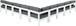 Nizuc - Outdoor Patio 9 Piece Modular Sectional With White Frame