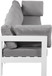 Nizuc - Outdoor Patio 5 Seat Modular Sofa With White Frame